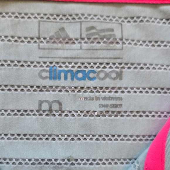 Adidas Climacool Mint Ladies Golf Active Collared Shirt Top Sise Medium - Picture 4 of 9